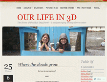 Tablet Screenshot of ourlifein3d.com